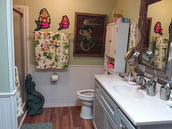 Half of master bath.