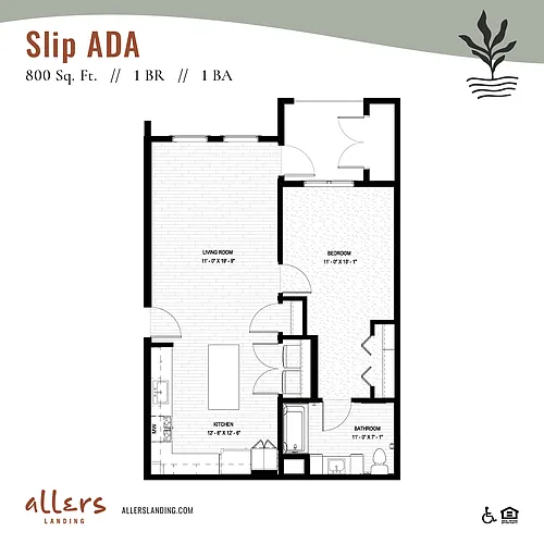 Floor plan Slip ADA 50%