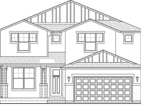 Craftsman Exterior Photo representing home to be built and may demonstrate optional features
