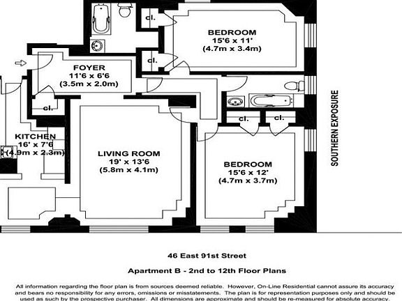 2nd image of 46 E 91st St #11B