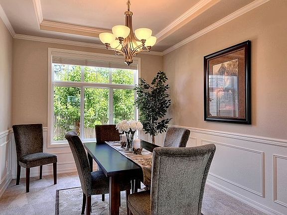 Formal Dining room with tray ceiling