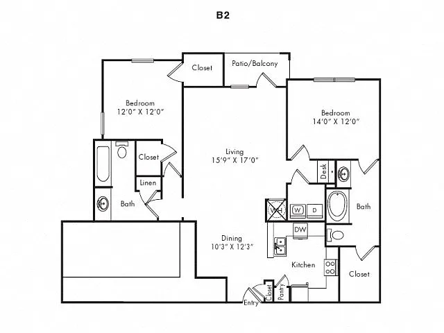 Floor plan B2