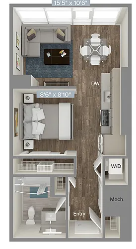 Floor plan SM05-499sf-U-2214