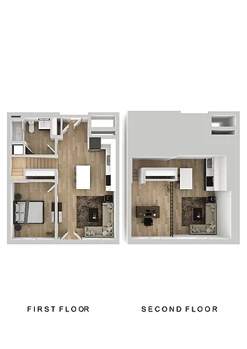 Floor plan Klipsan - 1 Bed A1 Loft