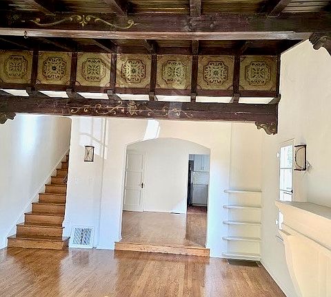 Living room with view to dining room