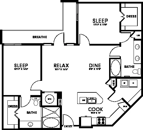 Floor plan B2D