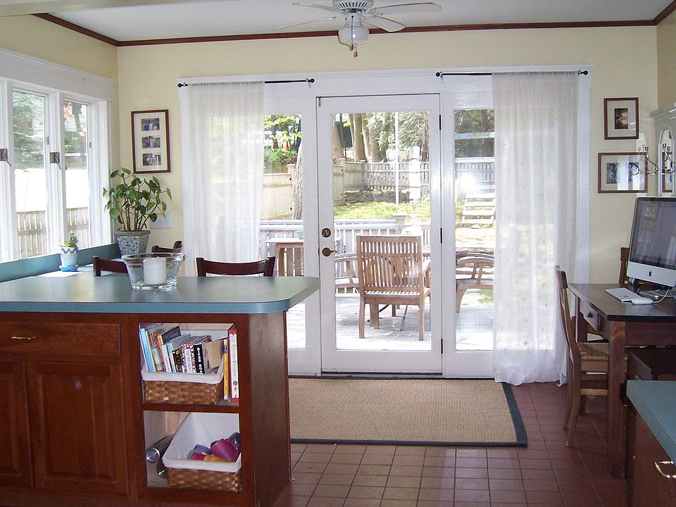 Kitchen with door to deck/backyard