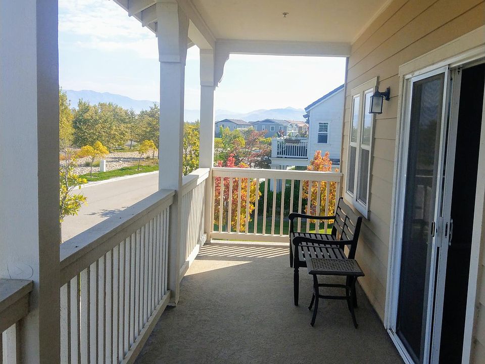 Balcony with view.