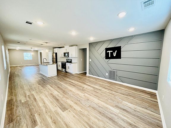 Living room TV wall illustration