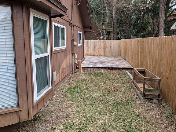 Side Yard leading to back yard deck