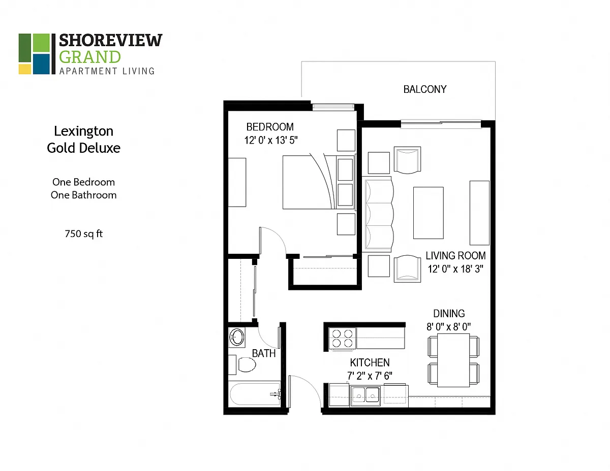 Floor plan Lexington - Gold Deluxe