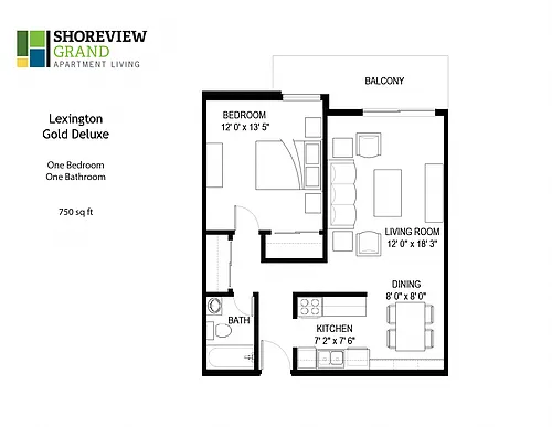 Floor plan Lexington - Gold Deluxe
