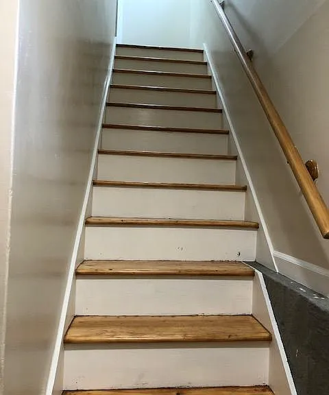 Stairs leading to living room/Kitchen