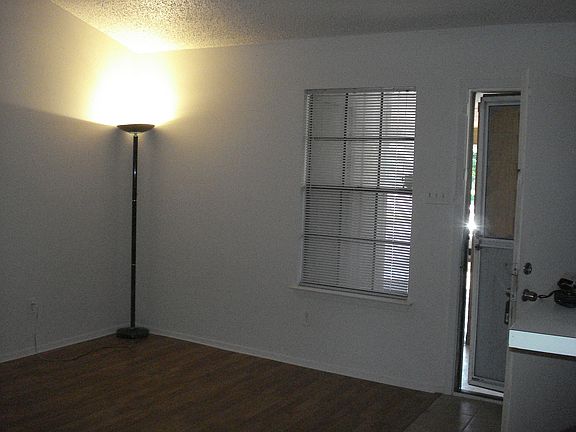 View of front living room wall from dining area
