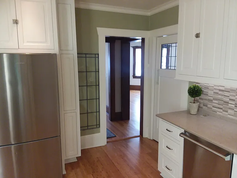 Kitchen with view to dining room