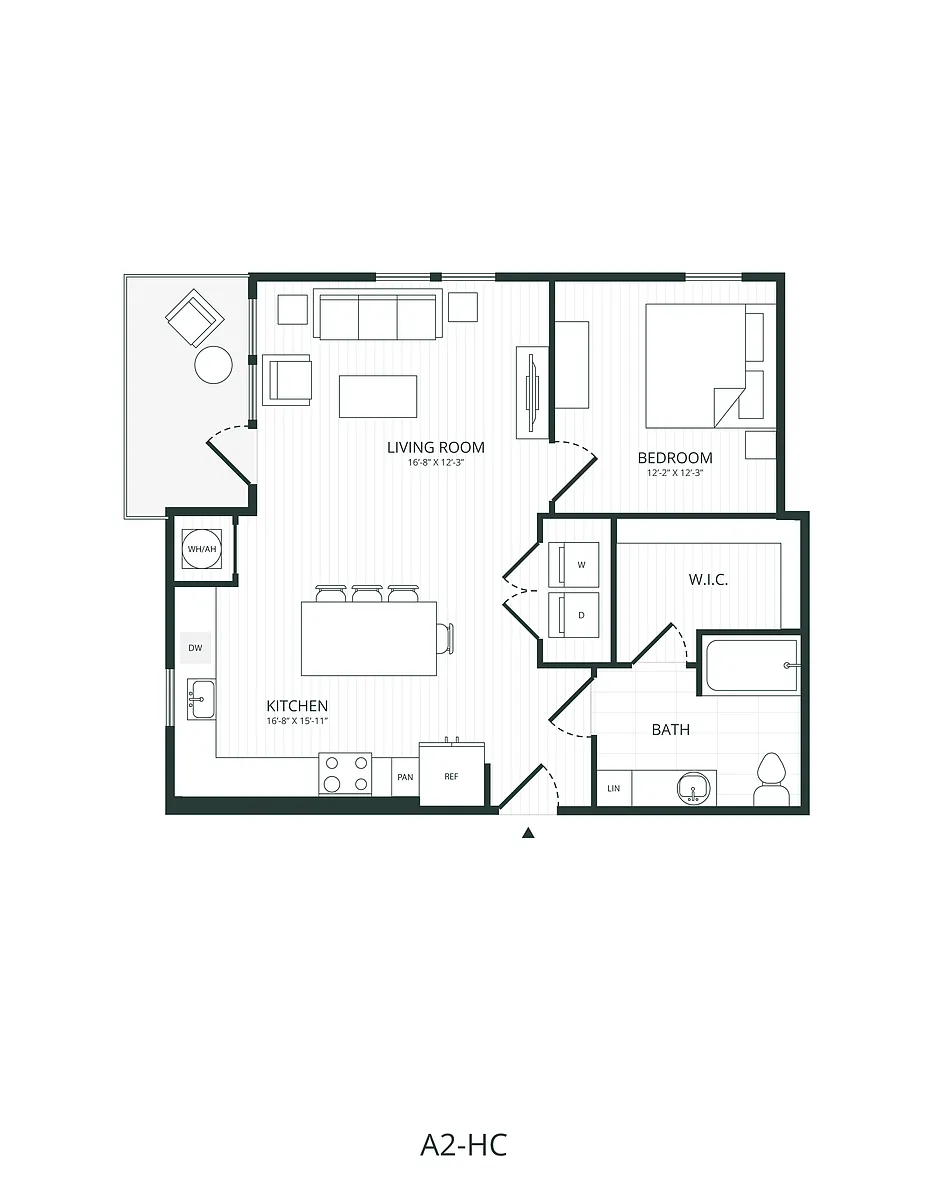 Floor plan A2-HC