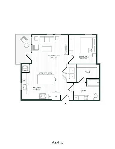 Floor plan A2-HC