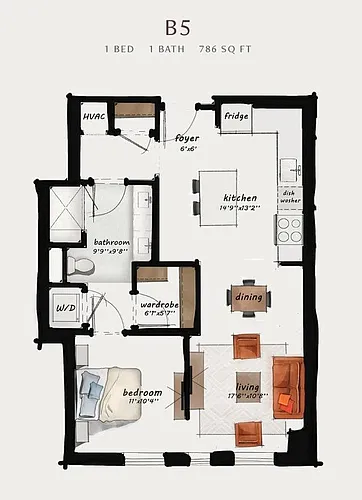 Floor plan B5