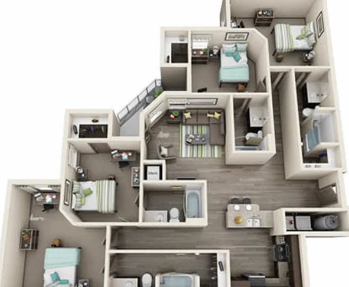 D3: 4 Bed 4 Bath D3: 4 Bed 4 Bath