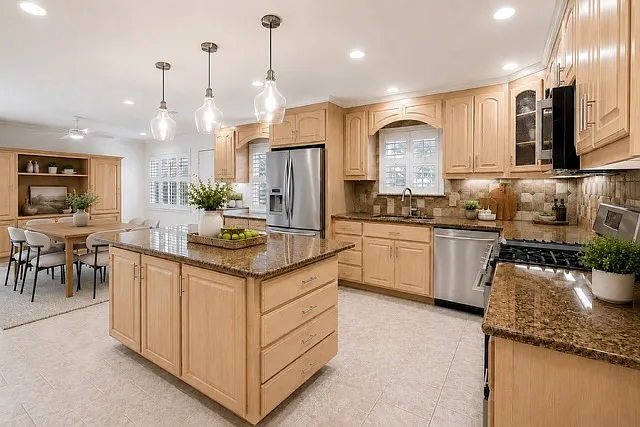 Kitchen - Virtually staged.