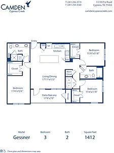 Floor plan Gessner