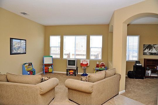 Living room and office