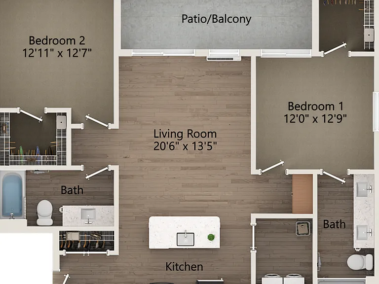 Oxford | 2 Bed | 2 Bath Oxford | 2 Bed | 2 Bath
