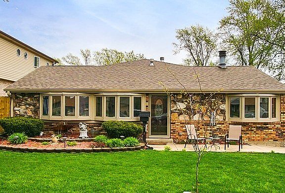 Ranch home that speaks of pride of ownership.  2.5 car detached garage ( a real man cave). Asphalt driveway, brick, stone and fr