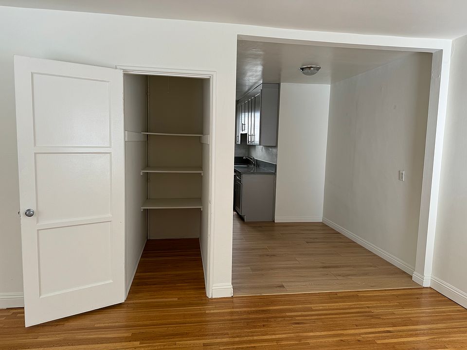 Deep storage closet + dining area