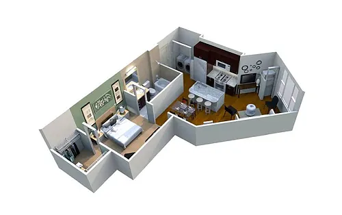 Floor plan M1-1 697