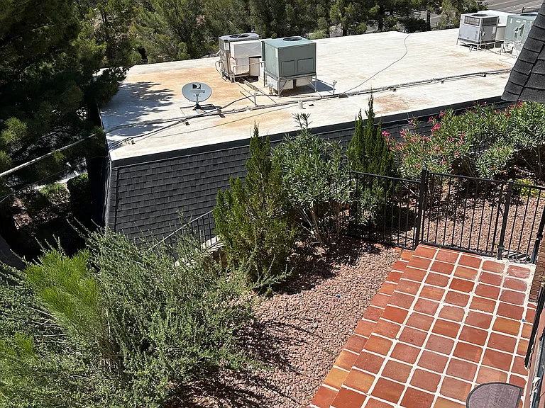 Landscaping around units below Condo 42