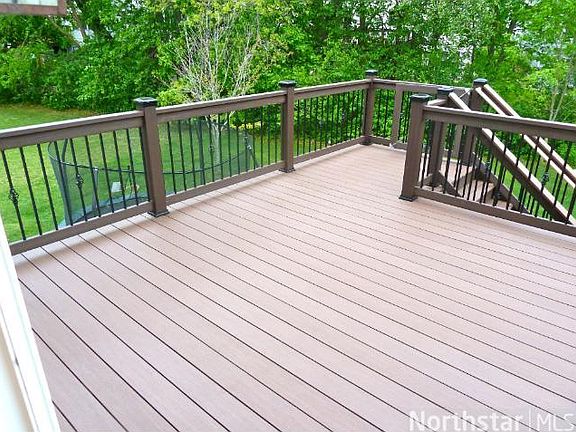 Deck view of the back yard