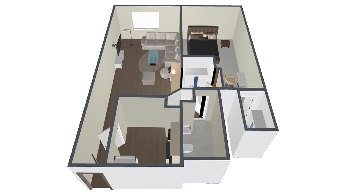 Floor plan 1 Bedroom