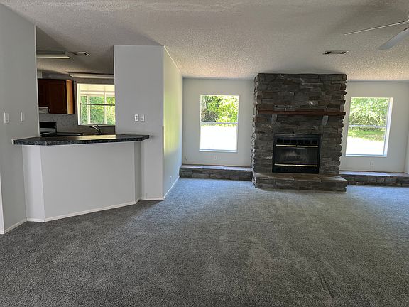 View upon entry from the front door into the living room.