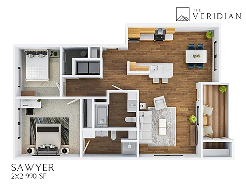 Floor plan Sawyer