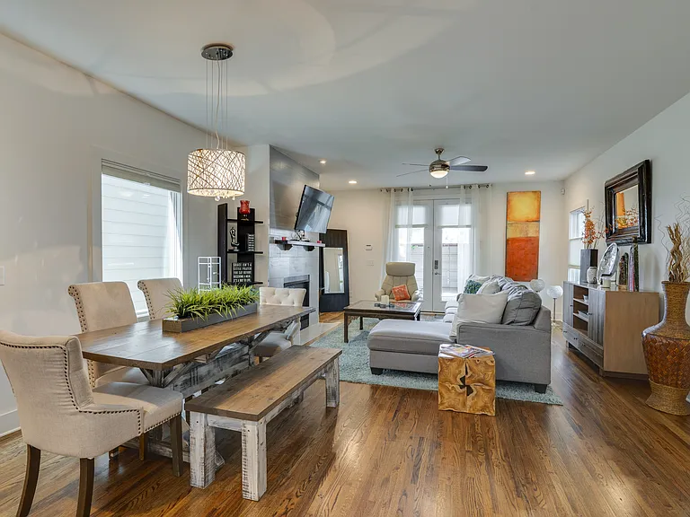 The open-concept layout flows seamlessly from the kitchen into the dining and living areas, with beautiful views of your private backyard, creating the perfect space to relax, entertain, and make lasting memories.