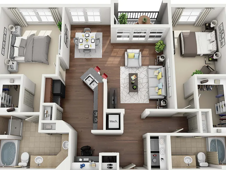 Avanti Cityside - The Binz - 2 Beds - 2 Baths - 1296 Sq. ft.