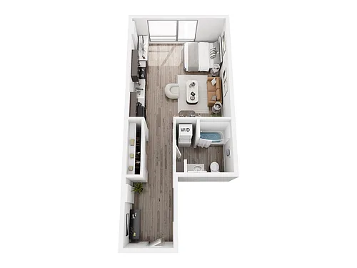 Floor plan Studio (544 sq Ft)