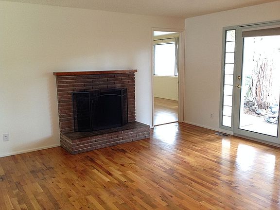 Living room with fireplace
