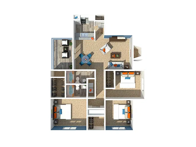 Floor plan 3 Bedroom
