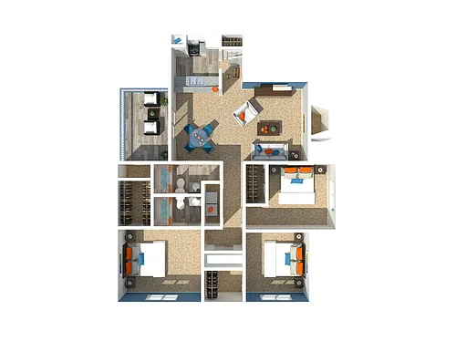 Floor plan 3 Bedroom