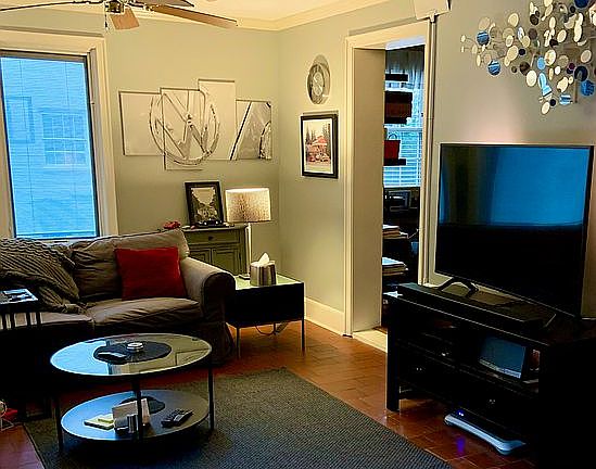 Enclosed porch/TV room