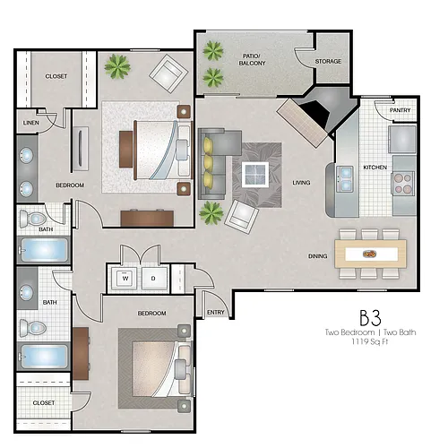 Floor plan B3