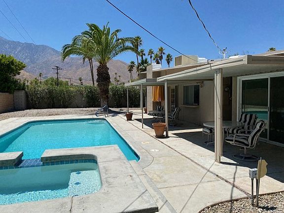 Backyard pool and view
