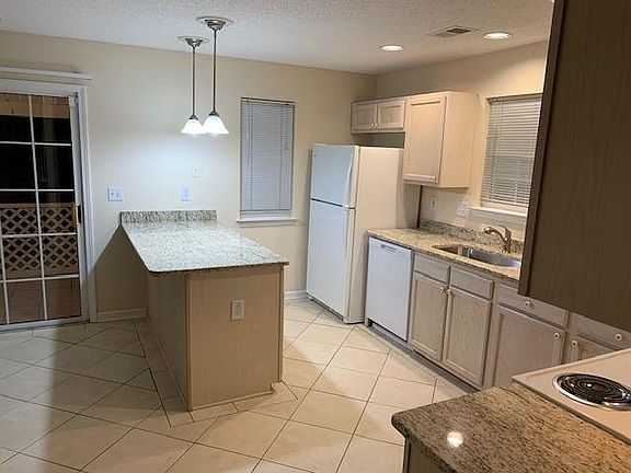 Kitchen with granite countertops