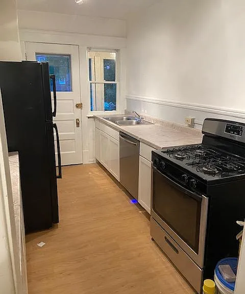 kitchen with new appliances
