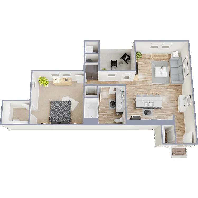 Floor plan Plan 1C