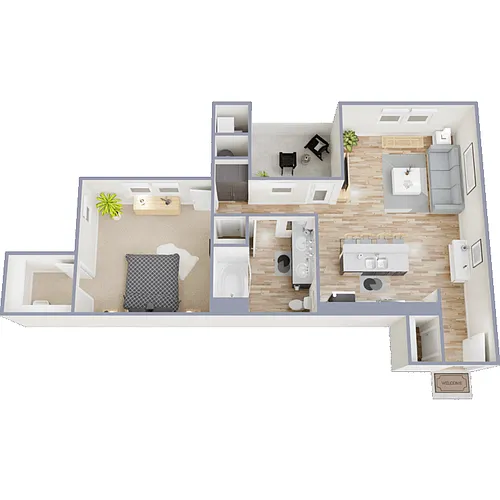 Floor plan Plan 1C
