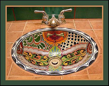 Main bathroom sinks.