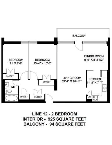 Floor plan 2 Bedroom